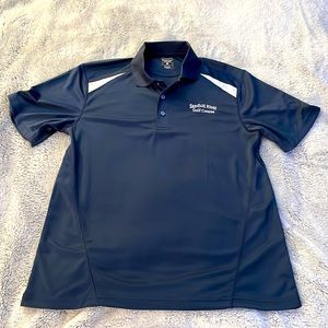 Large mens golf polo, medium, like new.